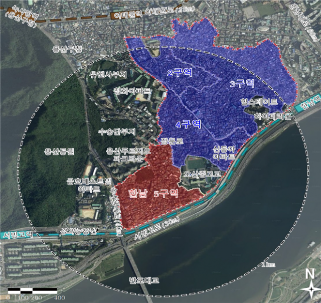 한남5재정비촉진구역 위치도. 사진제공=서울시