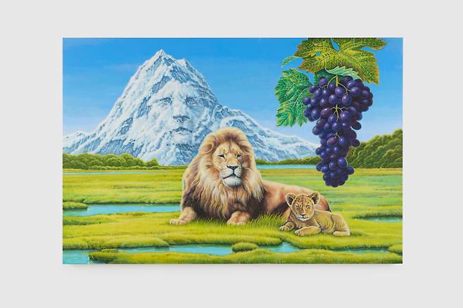 야망의 전설(The Legend of Ambition) / 리넨에 아크릴릭 과슈(Acrylic gouache on linen), 97x145.6cm, 2023