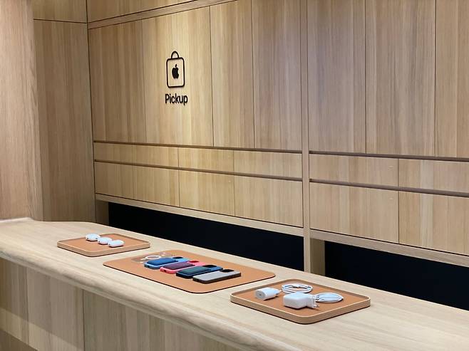 7일 애플은 경기도 하남시 '스타필드 하남'에 국내 6번째 매장인 '애플 하남'을 오픈을 앞두고 미디어 투어를 진행했다. 사진=조아라 한경닷컴 기자