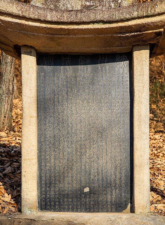 경남 합천 함벽루 근처 언덕에 서 있는 ‘합천군무신평란사적비(陜川郡戊申平難事蹟碑)’. 정조 14년인 1790년에 세웠다. /박종인