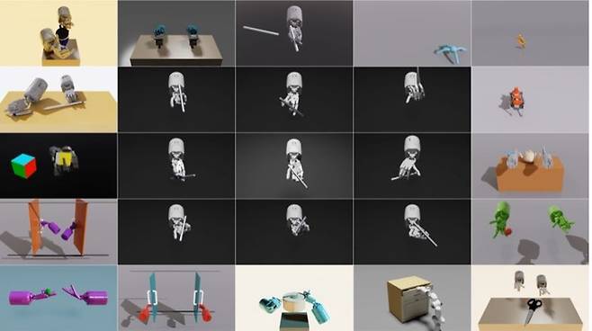 엔비디아의 로봇 훈련 AI에이전트 ‘유레카’ 동작 이미지. 엔비디아블로그