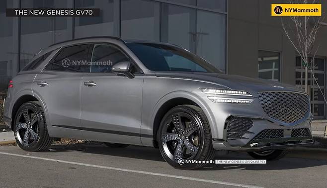 제네시스 'GV70 스포츠 페이스리프트' 예상도 (출처 : 뉴욕맘모스)