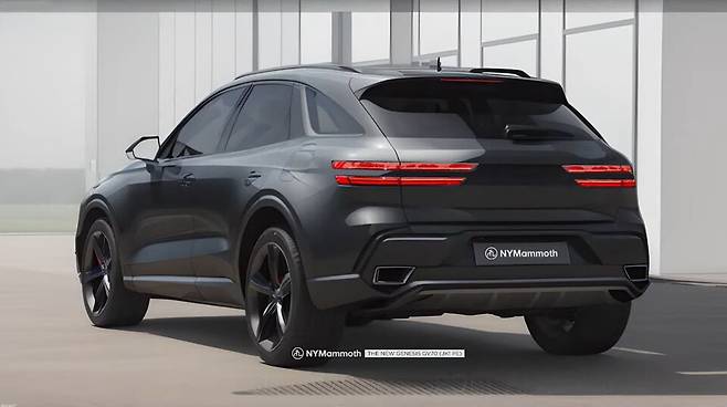 제네시스 'GV70 스포츠 페이스리프트' 예상도 (출처 : 뉴욕맘모스)