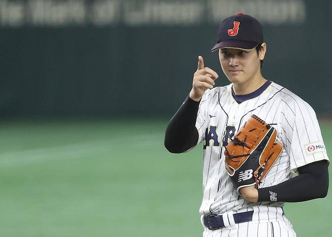 2023 세계야구클래식(WBC) 때 일본 대표팀으로 참가한 오타니 쇼헤이. 연합뉴스