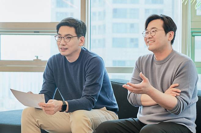 두 대표는 “해빗의 13회차 손해보험상품 유지율은 95%로 업계 평균(85%) 대비 높다”라고 소개했다.(해빗팩토리 제공)