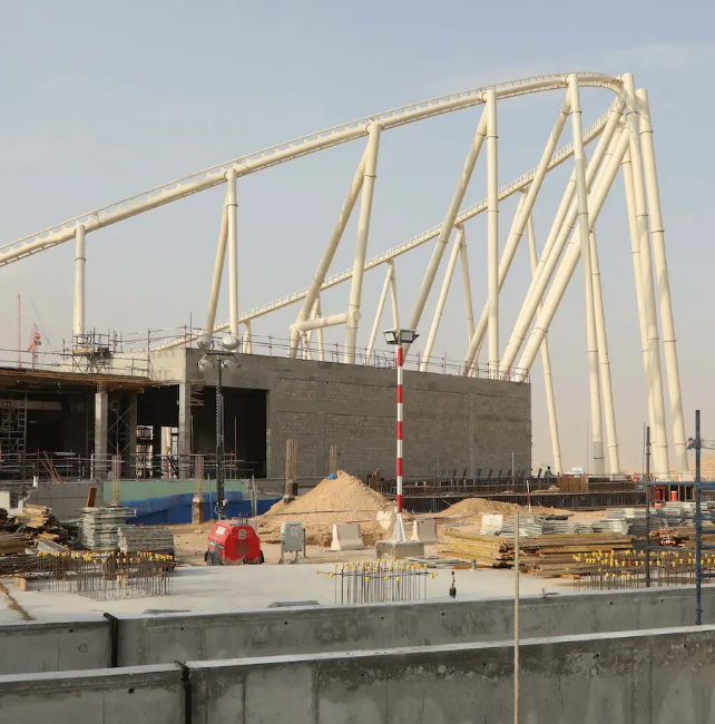 키디야에 들어설 예정인 미국 테마파크 ‘식스플래그’ 건설 현장. 키디야 투자회사 홈페이지 캡처