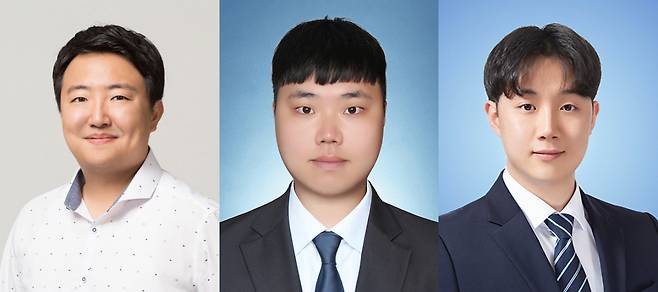 이번 연구를 수행한 임성훈(왼쪽부터) 교수, 배진우 연구원, 황규민 박사과정생.[DGIST 제공]