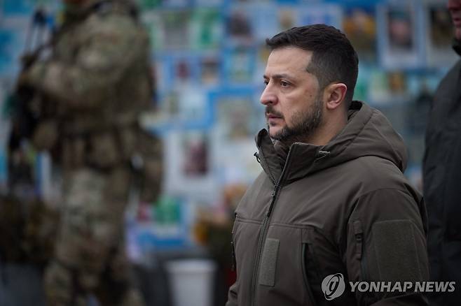 볼로디미르 젤렌스키 우크라이나 대통령 [로이터 연합뉴스 자료 사진. 재판매 및 DB 금지]