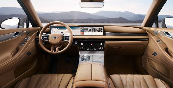 한층 럭셔리해진 신형 제네시스 G80 실내