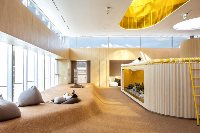 ‘펀그라운드 진접’ 3층은 청소년들이 자유롭게 휴식을 취할 수 있는 빈백에서부터 다양한 실린더 형태의 공간 등으로 구성됐다. 진효숙 사진작가