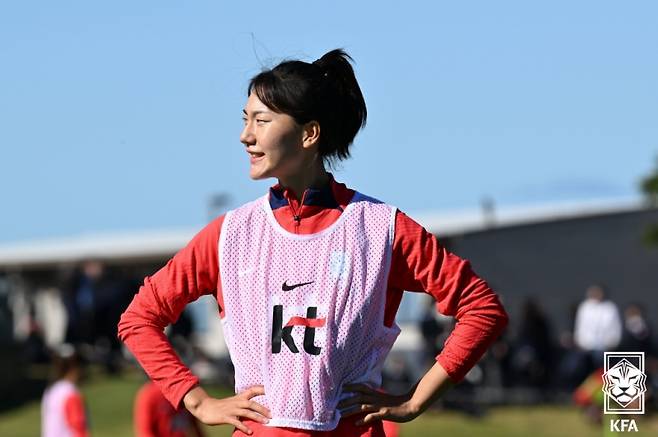 2024 여자실업축구 신인선수 드래프트 전체 1순위로 창녕WFC 지명을 받은 이은영. 사진=대한축구협회