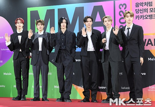 라이즈(RIIZE)가 데뷔곡 ‘Get A Guitar’(겟 어 기타) 리믹스 버전을 발매한다. 사진=천정환 기자