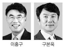 Lee Hong-gu, left, and Koo Bon-wook