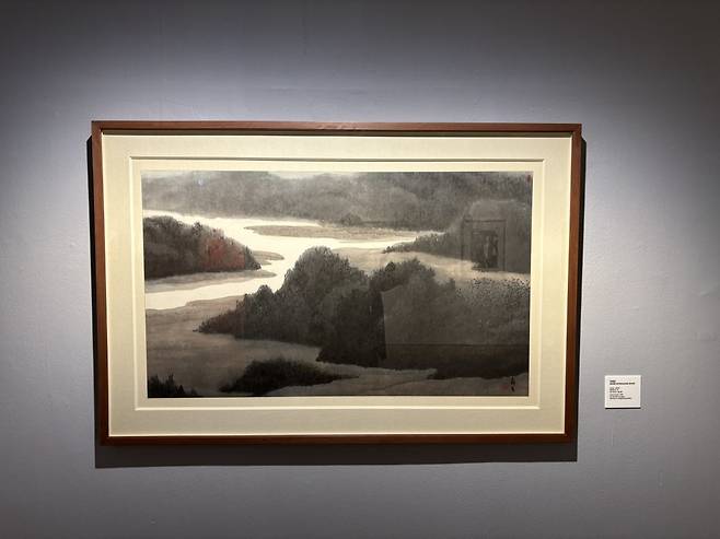 송수남, ‘만경강’ 1987년. 동산방갤러리 소장