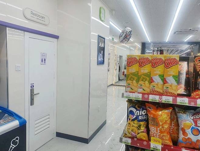 몽골의 한 CU 매장 내 화장실 <BGF리테일>