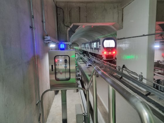 신림선 경전철 승합장에서 바라본 선로의 모습. 중앙포토