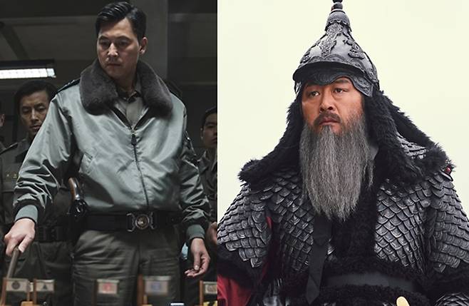 극장의 봄을 이끌고 있는 이태신 장군(왼쪽)과 이순신 장군. 사진제공=플러스엠엔터테인먼트, 롯데엔터테인먼트