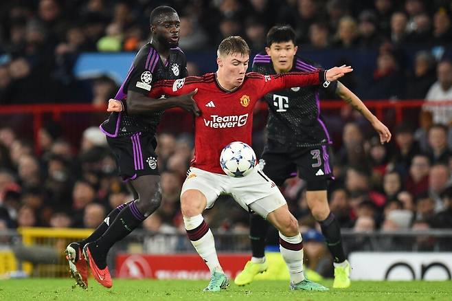 ▲ 바이에른 뮌헨은 13일(한국시간) 영국 맨체스터 올드 트래포드에서 열린 조별리그 A조 6차전에서 맨체스터 유나이티드를 1-0으로 제압했다ⓒ연합뉴스/AFP