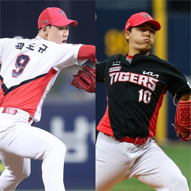 곽도규(왼쪽)과 황동하. 사진=KIA 타이거즈