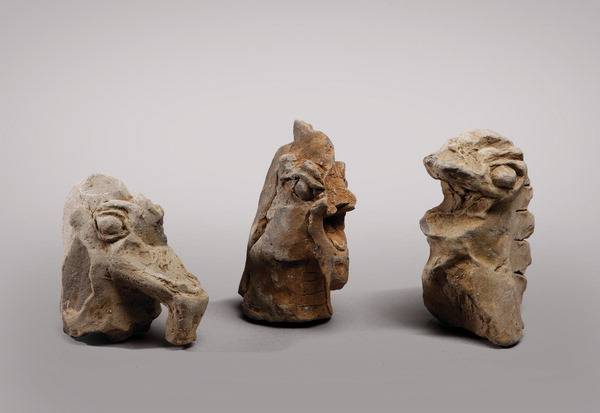 부산 북구 만덕사지에서 출토된 잡상.