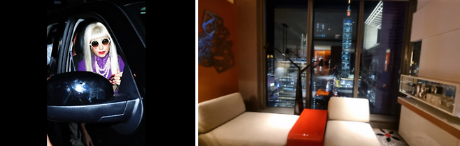 (우) 레이디 가가 (좌) 익스트림 와우 스위트 / 사진=김혜성 여행+ 기자