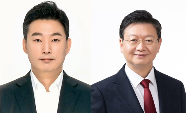 현대자동차그룹 2023년 하반기 정기 임원인사에서 사장으로 승진한 김윤구 현대오토에버 대표이사(왼쪽)와 배형근 현대차증권 대표이사. /현대자동차그룹