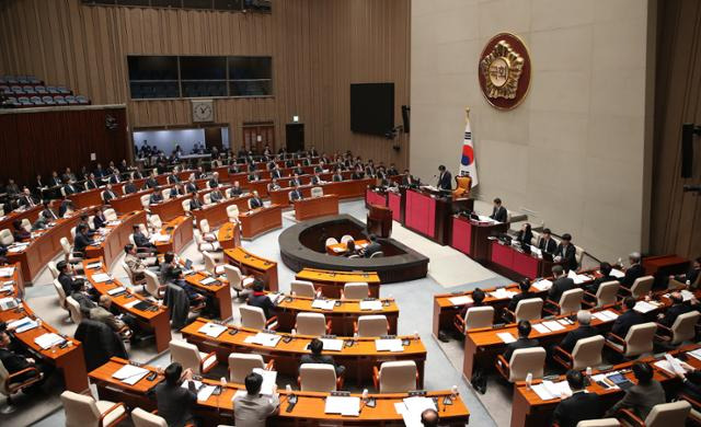 20일 서울 여의도 국회에서 예산결산특별위원회 전체회의가 열리고 있다. 뉴스1