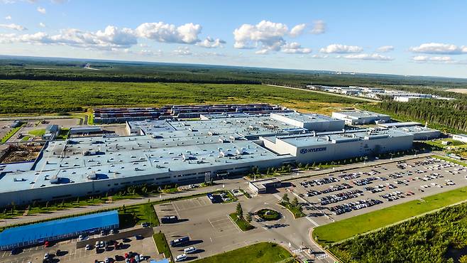 Panoramic view of Hyundai Motor Russian plant in Saint Petersburg [Courtesy of Hyundai Motor]