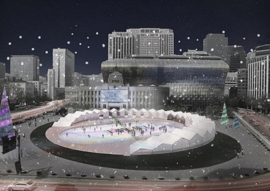 서울시는 오는 22일부터 내년 2월 11일까지 중구 서울광장 스케이트장을 운영한다고 20일 밝혔다. 서울시청 제공
