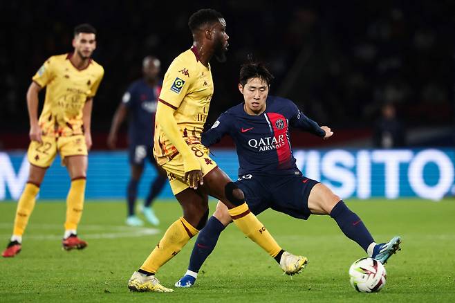 21일 FC메스전에 출전해 시즌 2호 어시스트를 기록하며 맹활약한 파리 생제르맹(PSG) 이강인. AFP=연합뉴스