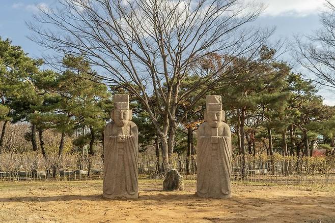 故 삼성 이건희 회장이 기증한 문인석.(국립전주박물관 제공)        *재판매 및 DB 금지