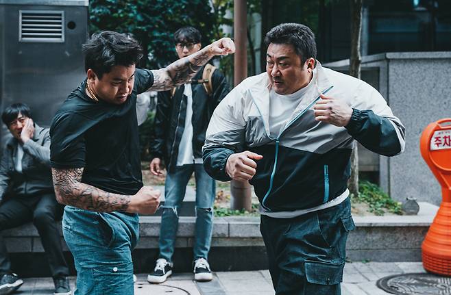 영화 ‘범죄도시3’의 배우 마동석. <에이비오엔터테인먼트>