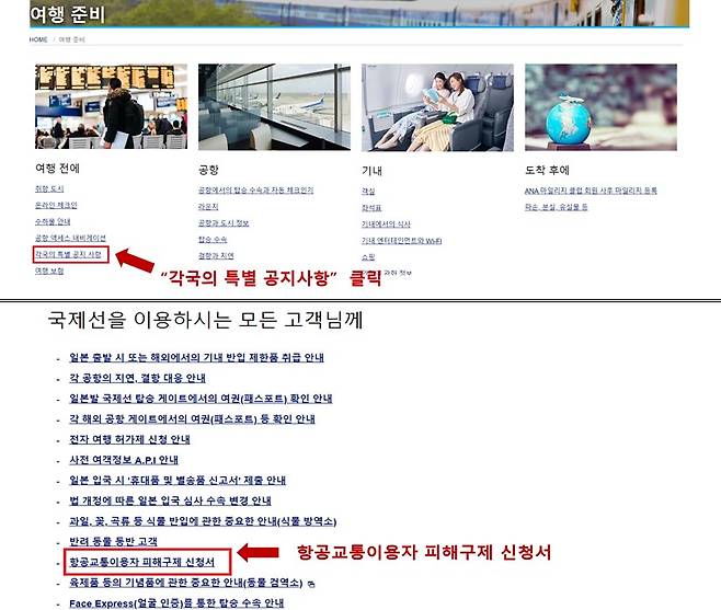 소비자피해와 연관성이 낮은 메뉴 또는 3단계(depth) 이상 하위 메뉴에 피해구제계획을 고지하거나 처리 절차 등 중요 정보 일부를 고지하지 않는 경우 개선이 필요하다고 지적하고 있다. (소비자원 제공)