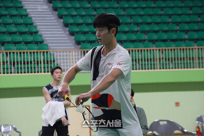 남자단식 A조 1위를 한 조건엽(성남시청). 대한배드민턴협회