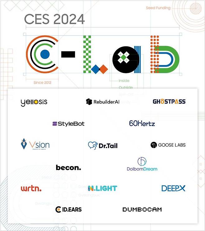 'CES 2024' C랩 전시관 포스터. 삼성전자 제공