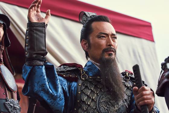 영화 '노량:죽음의 바다' 명나라 수군 도독 진린(배우 정재영). 화면출처=롯데엔터테인먼트
