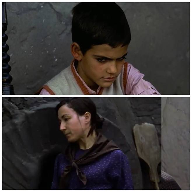 소년 두아르테는 어머니를 향한 증오감을 키워갑니다. 동생 마리오의 죽음을 계기로 두아르테는 모성을 부정하게 됩니다. 그렇게 자란 두아르테는 연쇄살인범이 되지요. 사진은 영화 ‘파스쿠알 두아르테’에 등장하는 두아르테와 그의 어머니 모습. [영화 ‘파스쿠알 두아르테’ 캡쳐]