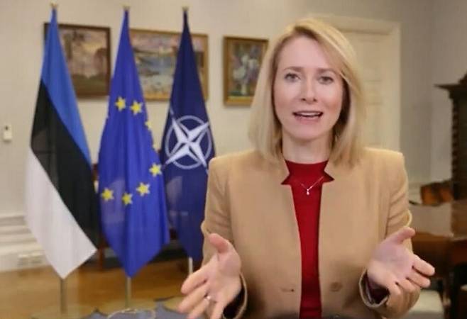 ‘북유럽 철의 여인’이란 별명을 가진 카야 칼라스 에스토니아 총리가 미국 CNN 방송에 출연해 왜 국제사회가 우크라이나를 지원해야 하는지, 러시아가&nbsp;승리하는 경우&nbsp;초래될&nbsp;치명적 위협이 무엇인지 등을 설명하고 있다. 방송 화면 캡처