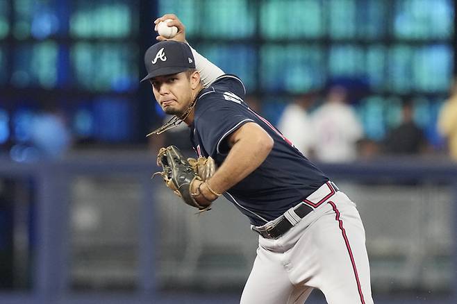 애틀랜타에서 보스턴으로 트레이드된 유격수 본 그리솜은 2019년 MLB 드래프트 전체 11번으로 지명된 유망주다. AP연합뉴스