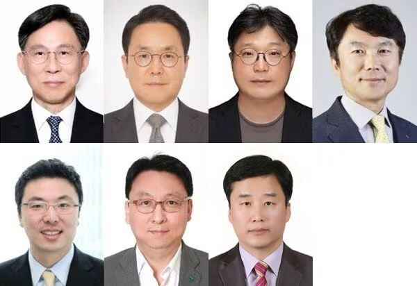 (왼쪽 윗줄부터) 홍원학 삼성생명 대표, 이문화 삼성화재 대표, 김중현 메리츠화재 대표, 구본욱 KB손해보험 대표, 김영석 교보라이프플래닛 대표, 남궁원 하나생명 대표, 배성완 하나손보 대표 / 각 사