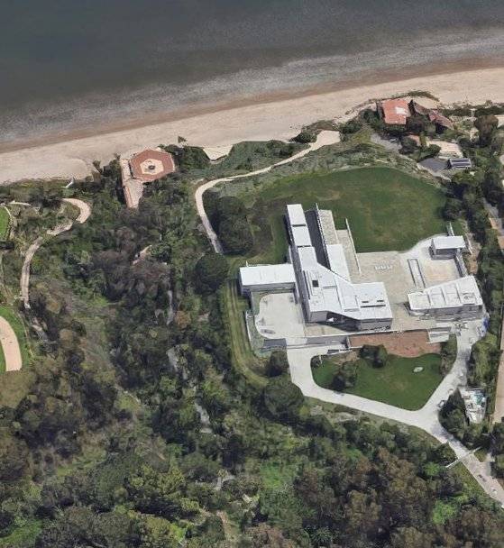 비욘세-제이지 부부의 말리부 해변 주택. 사진 구글맵