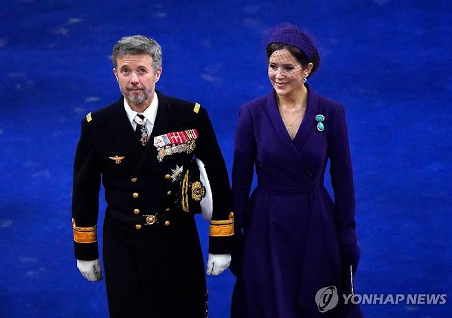 덴마크 프레데릭 왕세자 부부 [AFP 연합뉴스 자료사진. 재판매 및 DB 금지]