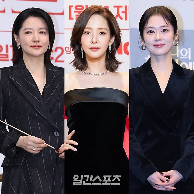 왼쪽부터 이영애, 박민영, 장나라(사진=IS포토, tvN 제공)