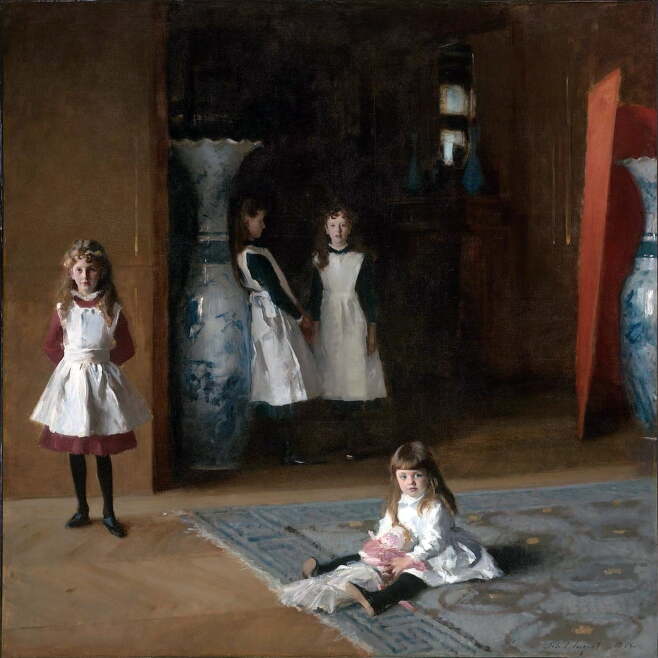 에드워드 달리 보이트의 딸들(1882). 사전트의 초기 대표작 중 하나다. /보스턴 미술관