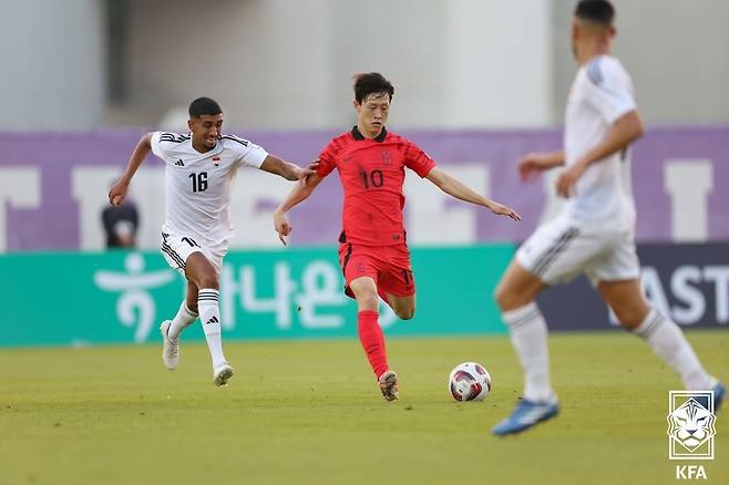 이재성의 슈팅  [대한축구협회 제공. 재판매 및 DB 금지]