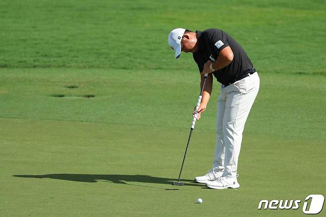 PGA 투어 개막전 4위에 오른 안병훈. ⓒ AFP=뉴스1