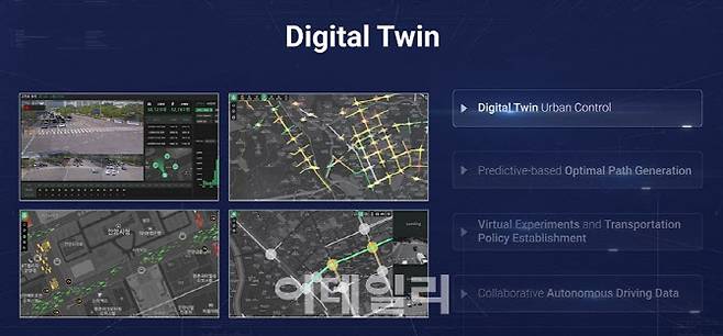 라온로드의 디지털트윈 서비스 구현 모습. (사진=라온피플)