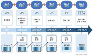 솜즈 CBT-I 치료절차 모식도 [이미지 제공 서울대병원]