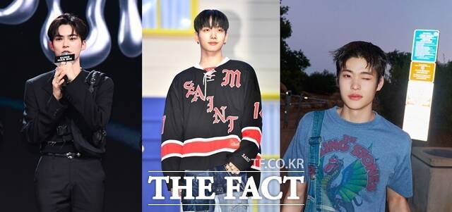 그룹 제로베이스원 멤버 성한빈, 보이넥스트도어 멤버 명재현, 라이즈 멤버 소희(왼쪽부터)가 '엠카운트다운' MC로 발탁됐다. /더팩트 DB, SM엔터테인먼트