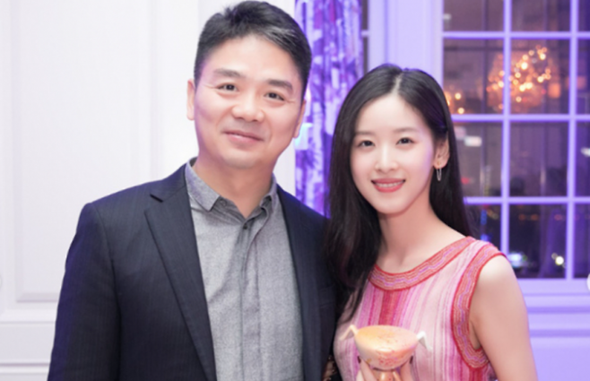 류창둥 징둥그룹 전 회장과 아내 장저티엔. [이미지출처=장저티엔 인스타그램 캡처]